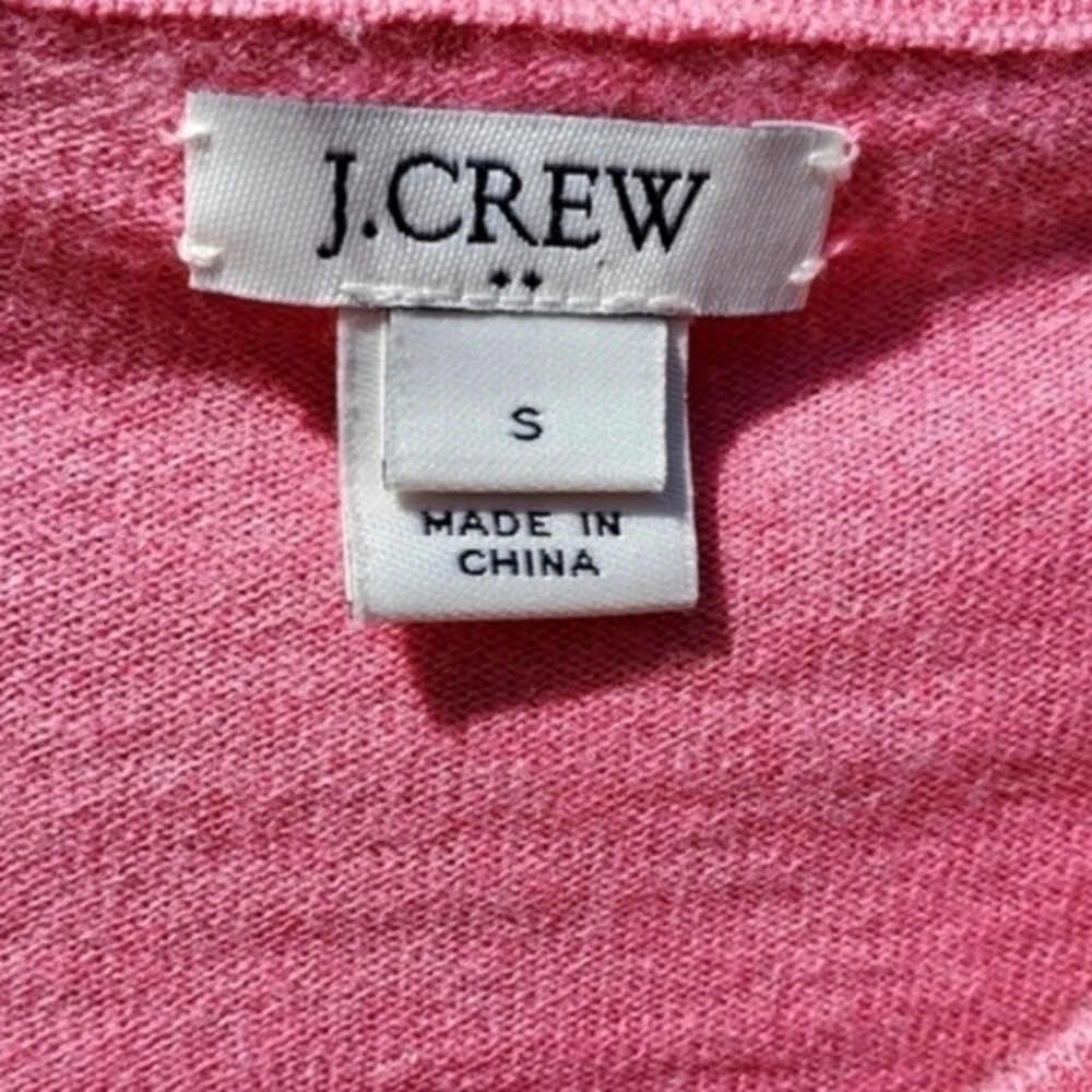 J. Crew Pink Buttonup Soft Cotton Top Women‎ Size Small Preowned